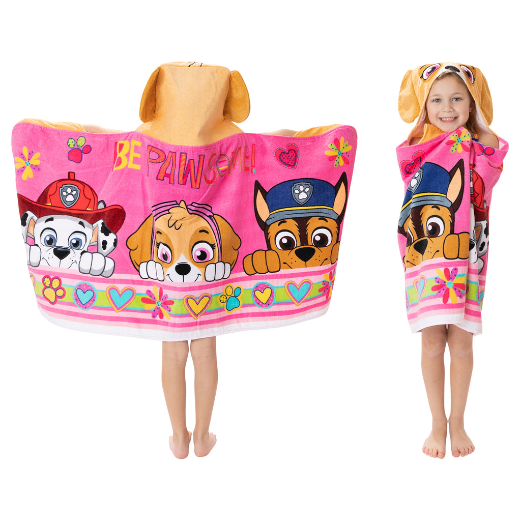 Kids Bath and Beach Soft Cotton Terry Hooded Towel Wrap