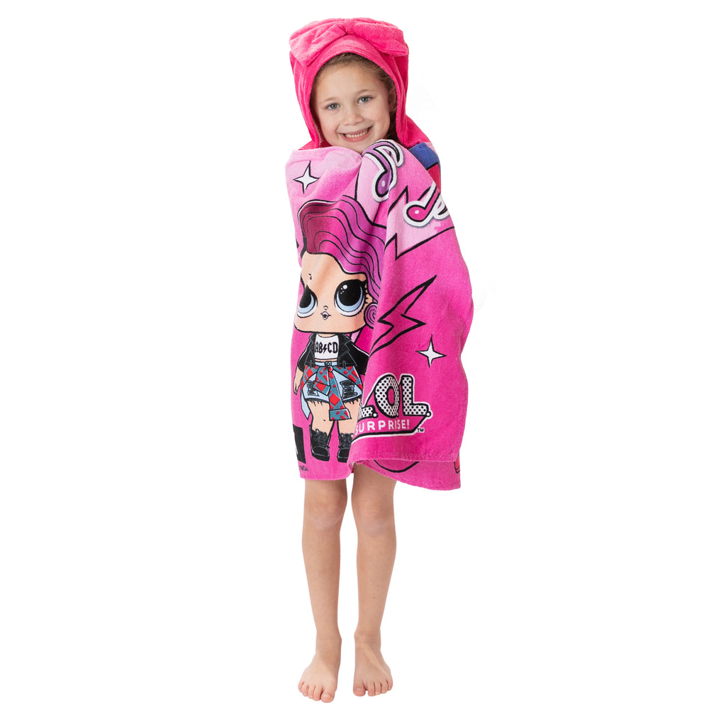 Kids Bath and Beach Hooded Towel Wrap, 100% Cotton
