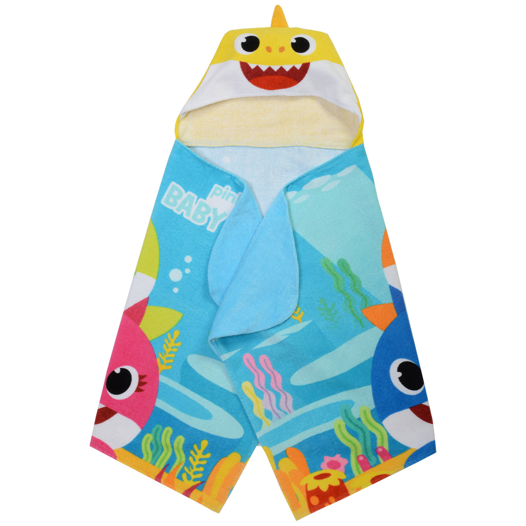 Kids Bath and Beach Soft Cotton Terry Hooded Towel Wrap, 100% Cotton