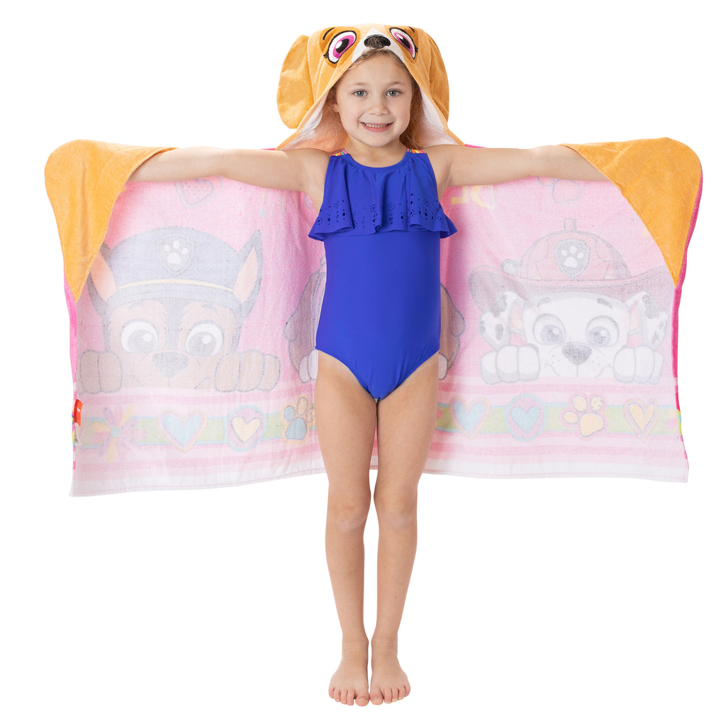 Kids Bath and Beach Soft Cotton Terry Hooded Towel Wrap