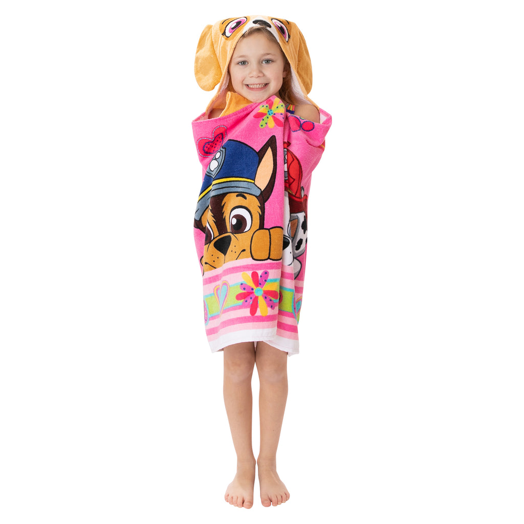 Kids Bath and Beach Soft Cotton Terry Hooded Towel Wrap