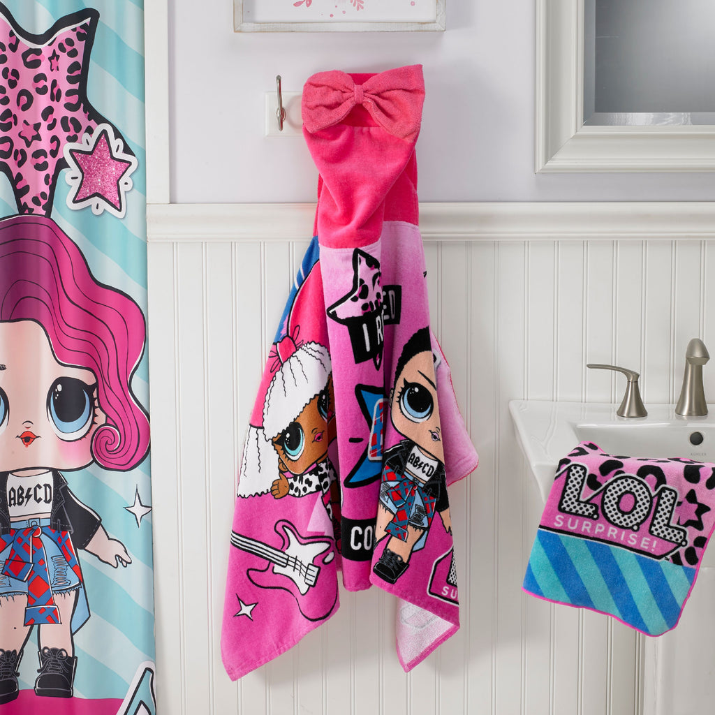 Kids Bath and Beach Hooded Towel Wrap, 100% Cotton